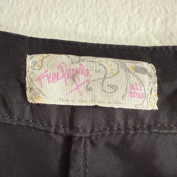 FREE PEOPLE | Black Cupro Open Front Kimono with Openwork Insets | One Size - Picture 5 of 6